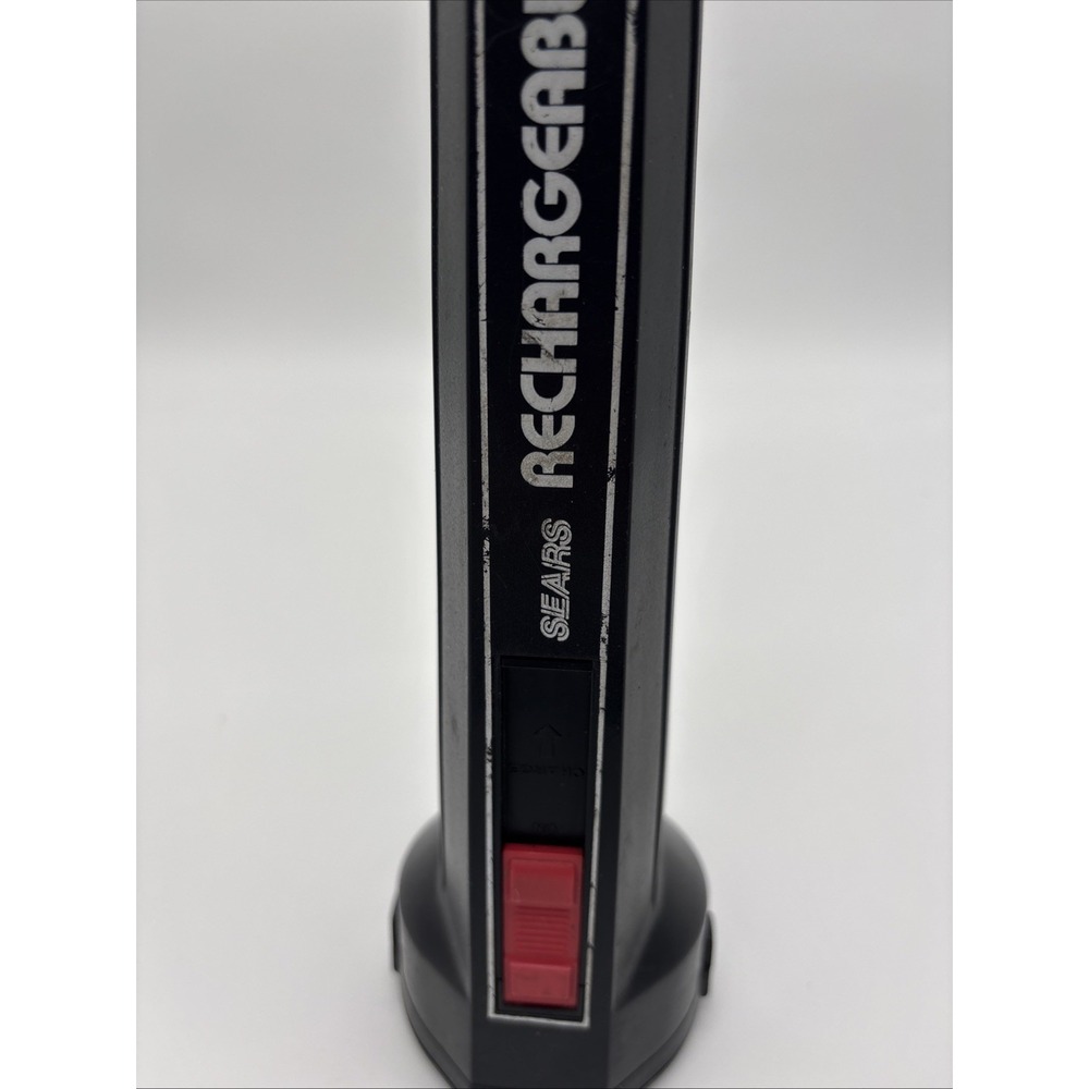 Vintage Sears Rechargeable, Flashlight. Tested,‎ And Working Plug To Charge - Picture 2 of 6